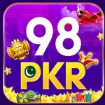 98PKR Game mobile app interface with card games and gaming features