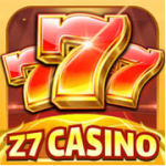 Z7 Online Game interface showing popular games and gaming options on a mobile screen
